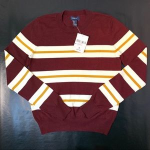 Burgundy Striped Sweater Top | NWT | Forever21